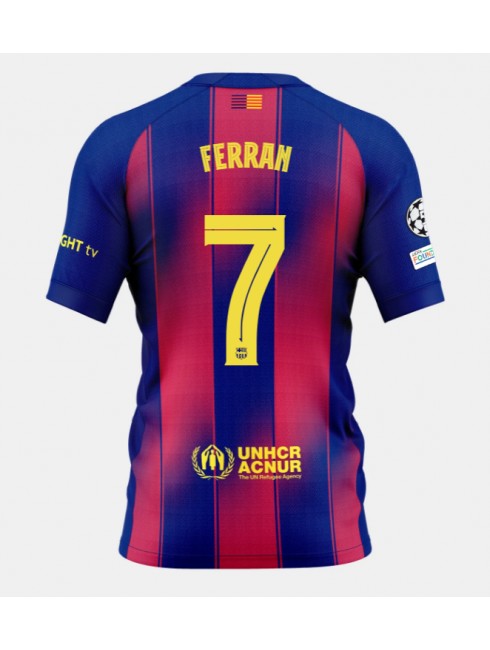Muži Futbalové oblečenie Barcelona Ferran Torres #7 2025-26 Krátky Rukáv - Domáci Muži Futbalové oblečenie Barcelona Ferran Torres #7 2025-26 Krátky Rukáv - Domáci